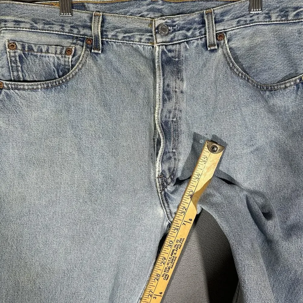 Vintage Levis 501 Jeans Mens 34x31 Blue 90s Made USA Button Fly Pants Size 34